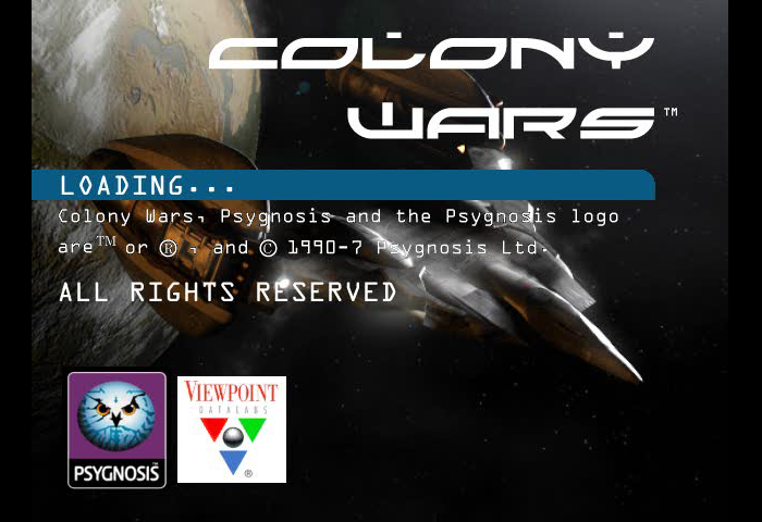 Colony Wars Title Screen